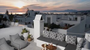 Maisonette with sunset view