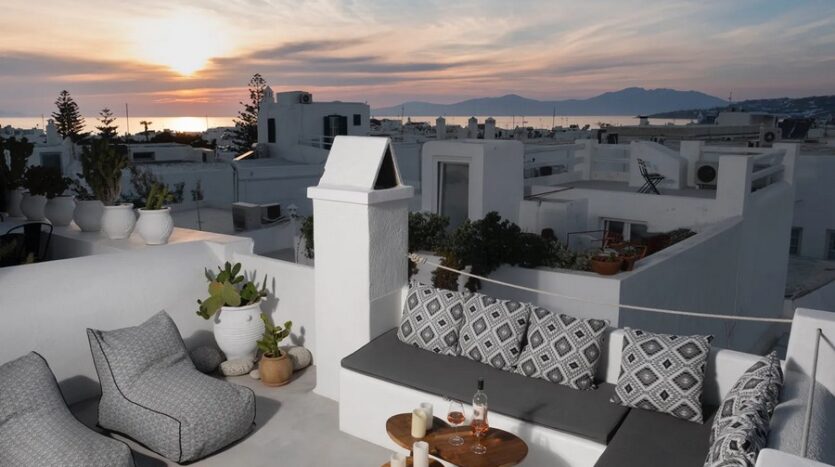 Maisonette with sunset view