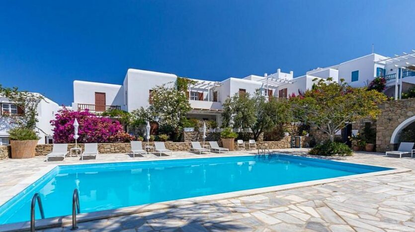Town apartment with pool
