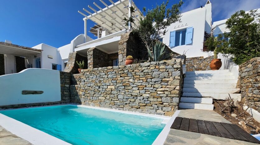 Mykonos sea view maisonette with private pool