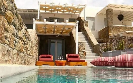 Sea view maisonette with pool-Kalafatis Mykonos-DR116237