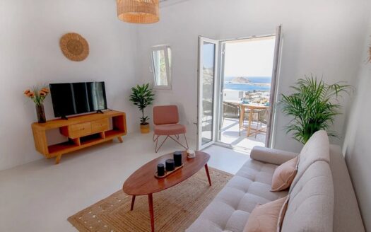Sea view maisonette with pool-Kalafatis Mykonos-DR116237